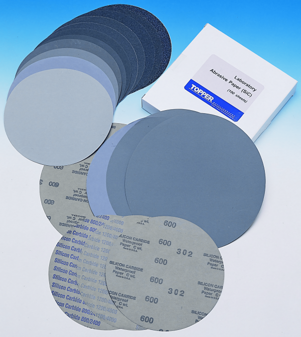 8” Silicon Carbide Abrasive Paper (Plain Backed or W/PSA)
